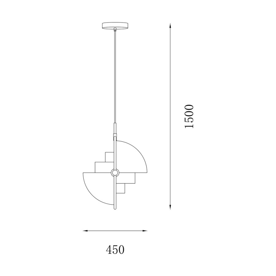 Visilica Crawford MSL-0902003 bijela