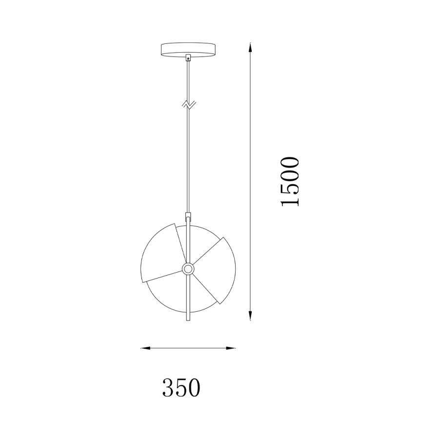 Visilica Amalia MSL-200044-D350 crna