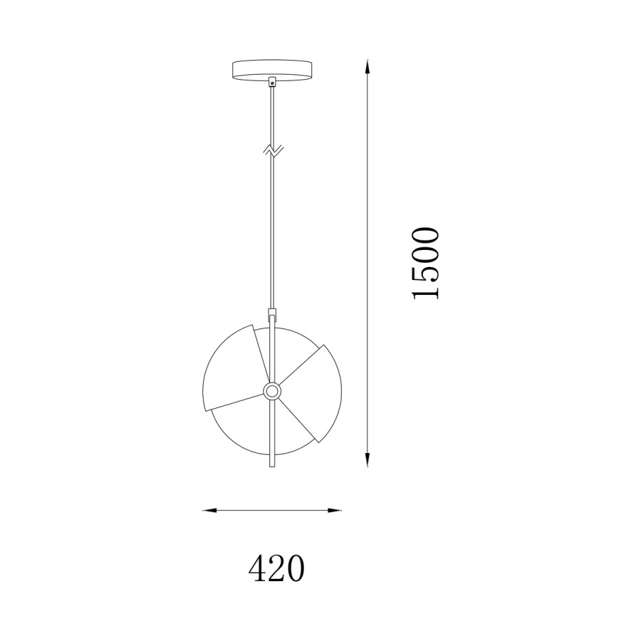 Visilica Amalia MSL-200044-D420 crna