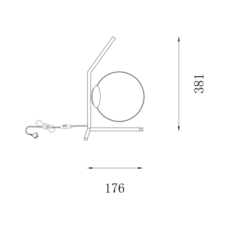 Stolna lampa Sigma MSL-200226-T1 crna