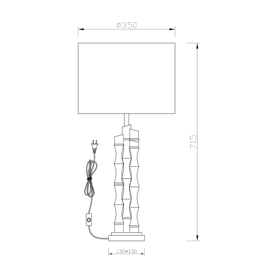 Stolna lampa Claudia MSL 35601-01T crna