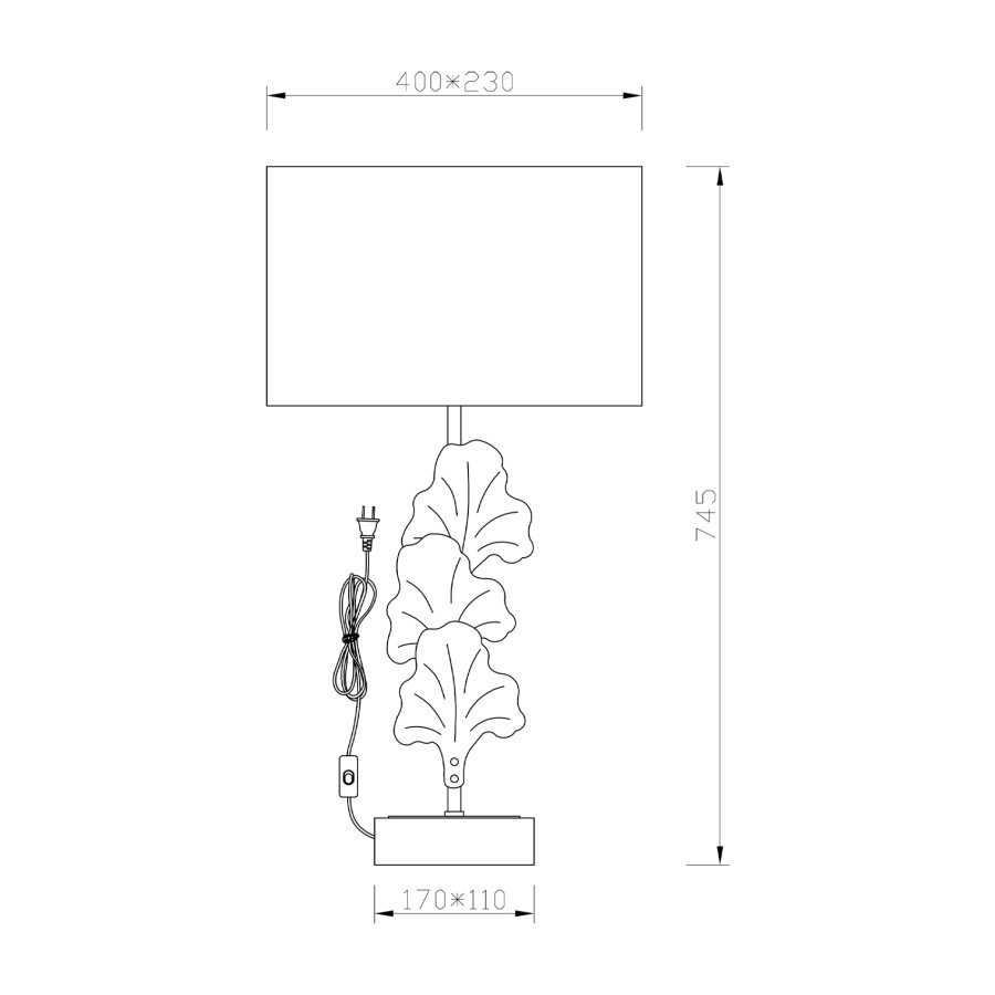 Stolna lampa Estelle MSL-36603-01T crna