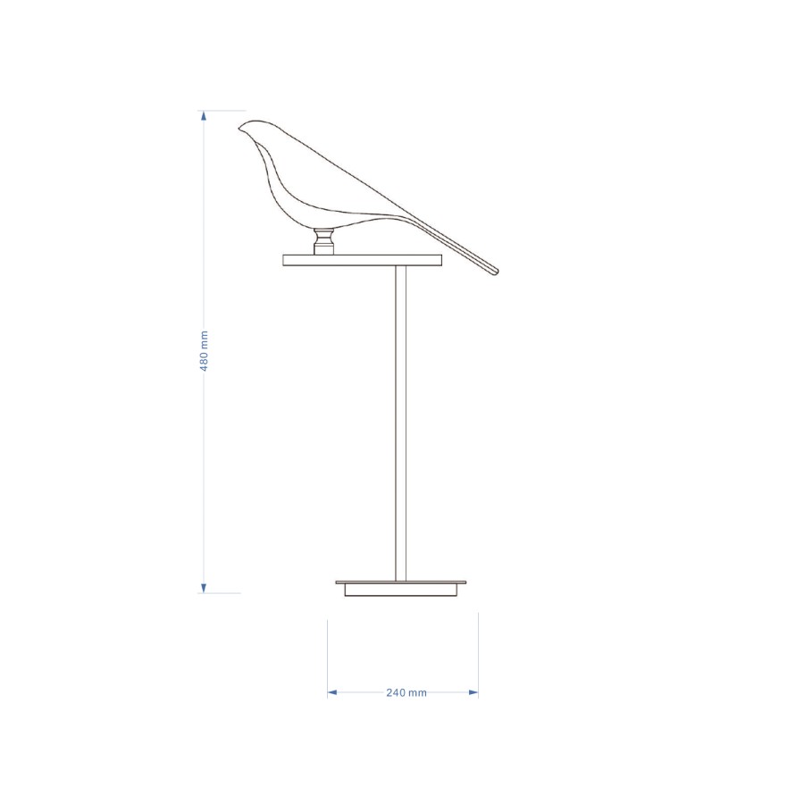 Stolna lampa LED Bird MSL-3405-01T