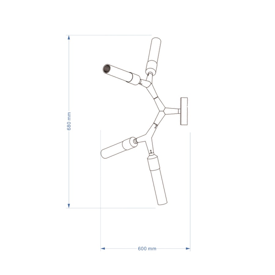 Zidna lampa Monique MSL-4102-4-W