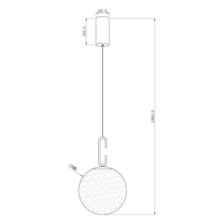 Visilica LED Tyrell MSL-311022-1P 11W