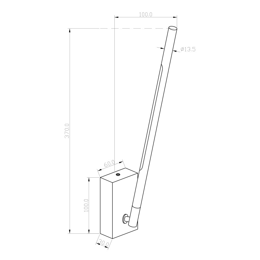 Zidna lampa LED Eleanor MSL-180011-01W crna