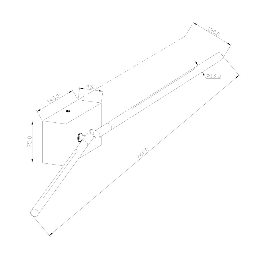 Zidna lampa LED Eleanor MSL-180013-02W crna