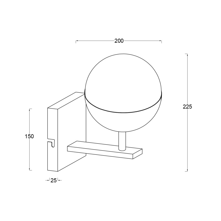 Zidna lampa Philip ML-6198-01W