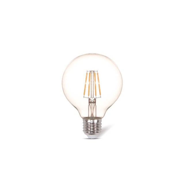 LED sijalica E-light filament G80 6W E27 3000K