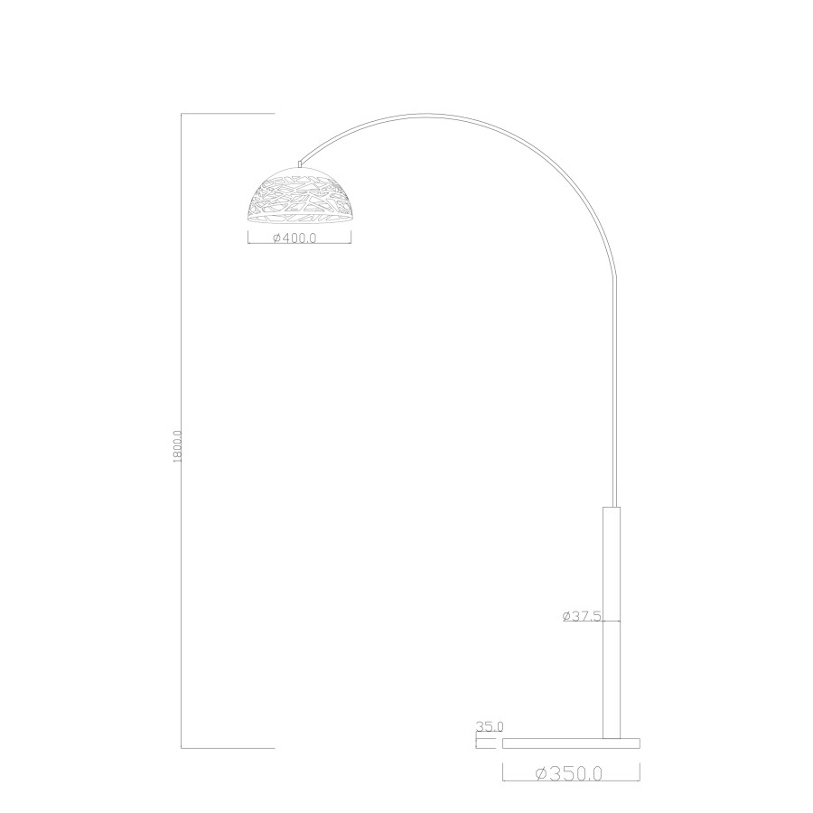 Podna lampa California PT-2013F crna