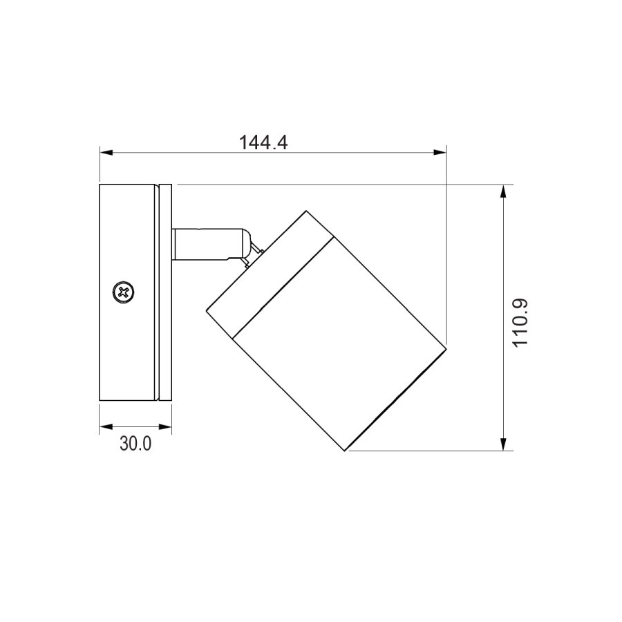 Zidna lampa Ruben ML-220610 Crna