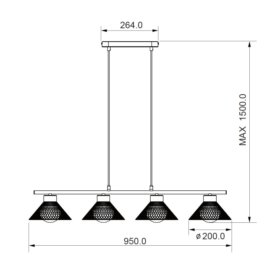 Skica Visilica Lennox ML-230803-4P