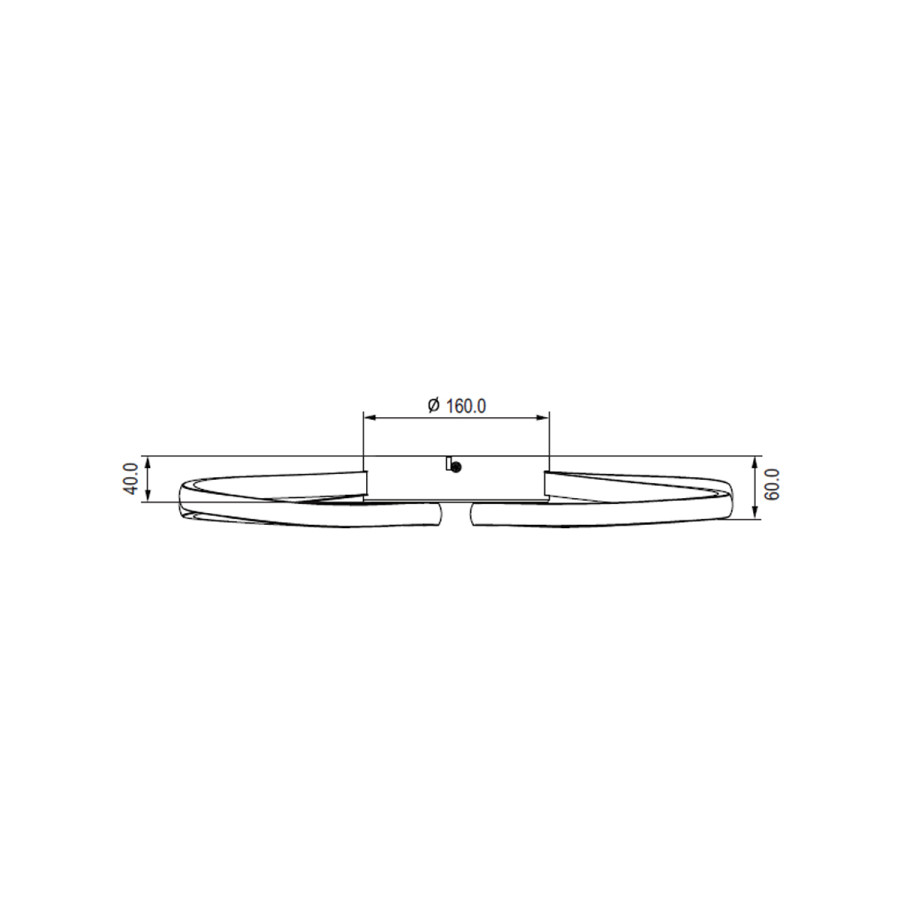 Skica Luster LED Papillon ML-230802 28W Bijeli