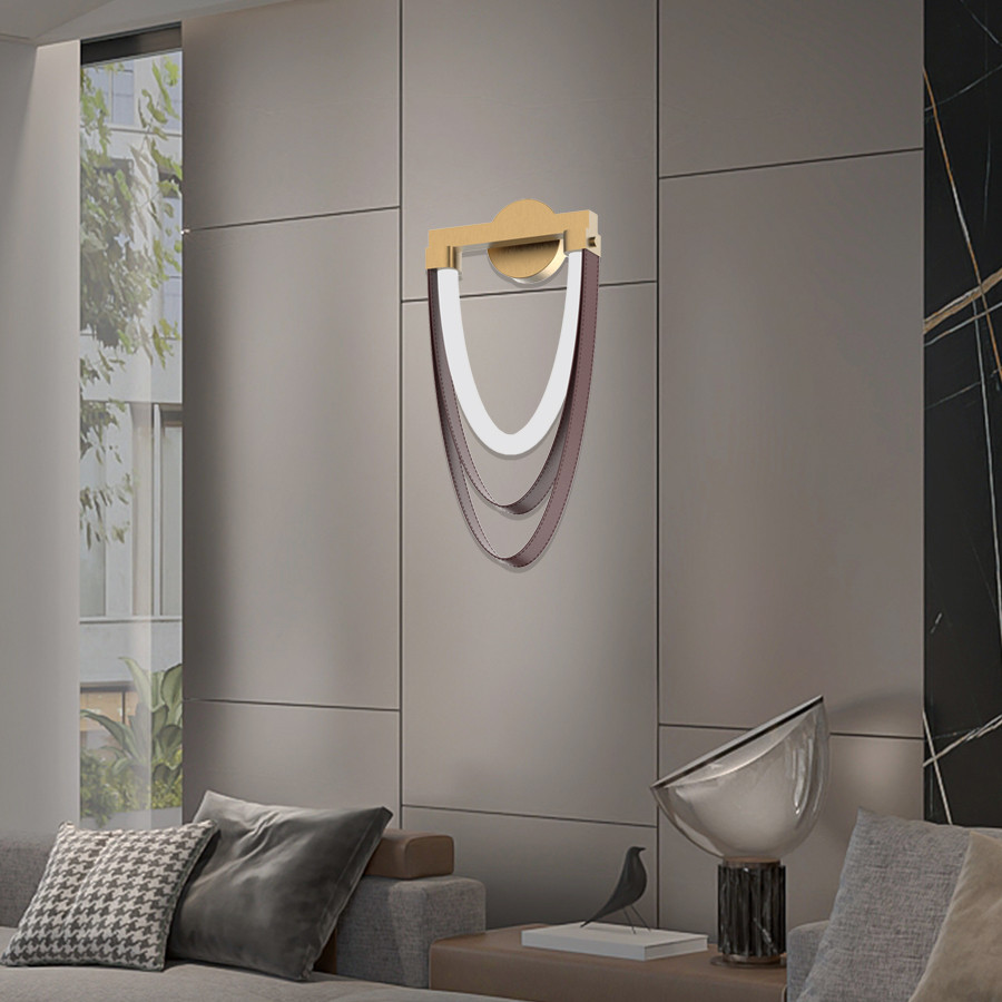 Zidna lampa LED Corleone MSL-3780-1W Smeđa