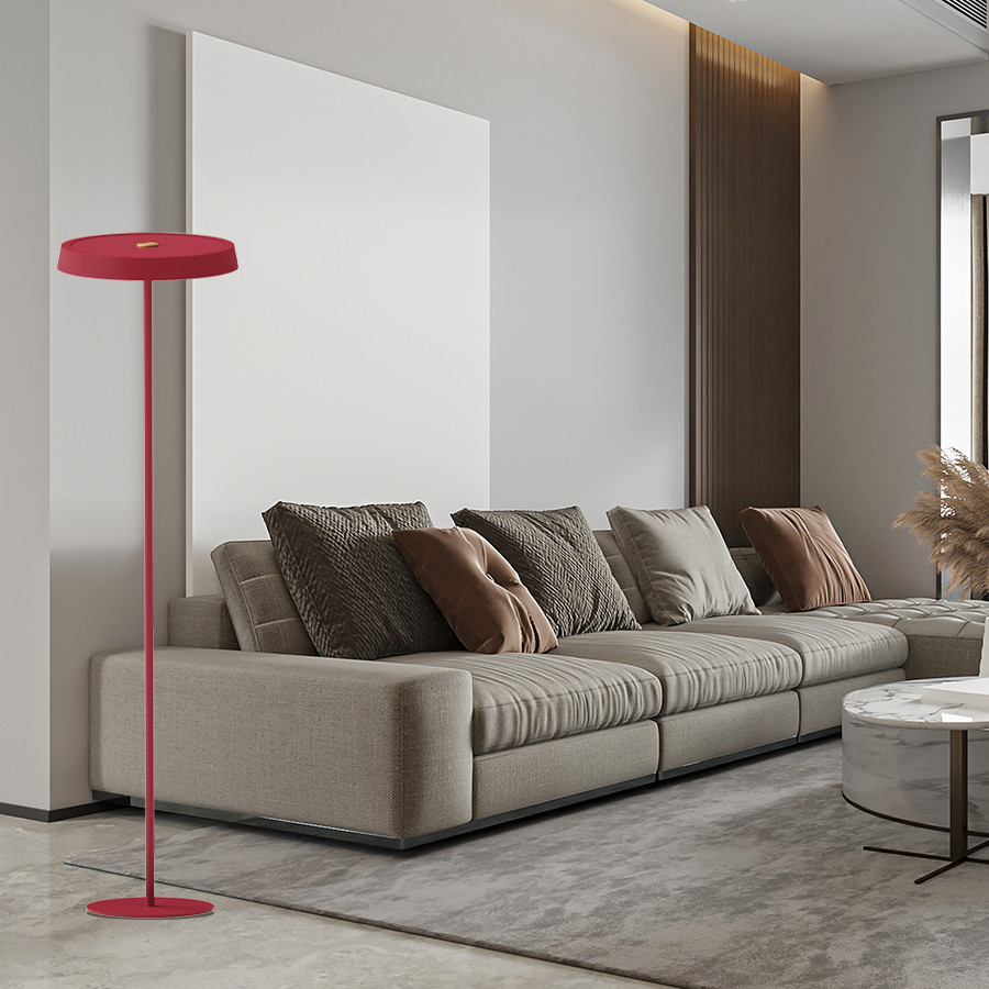 Podna lampa LED Bramsen MSL-606-1F Crvena