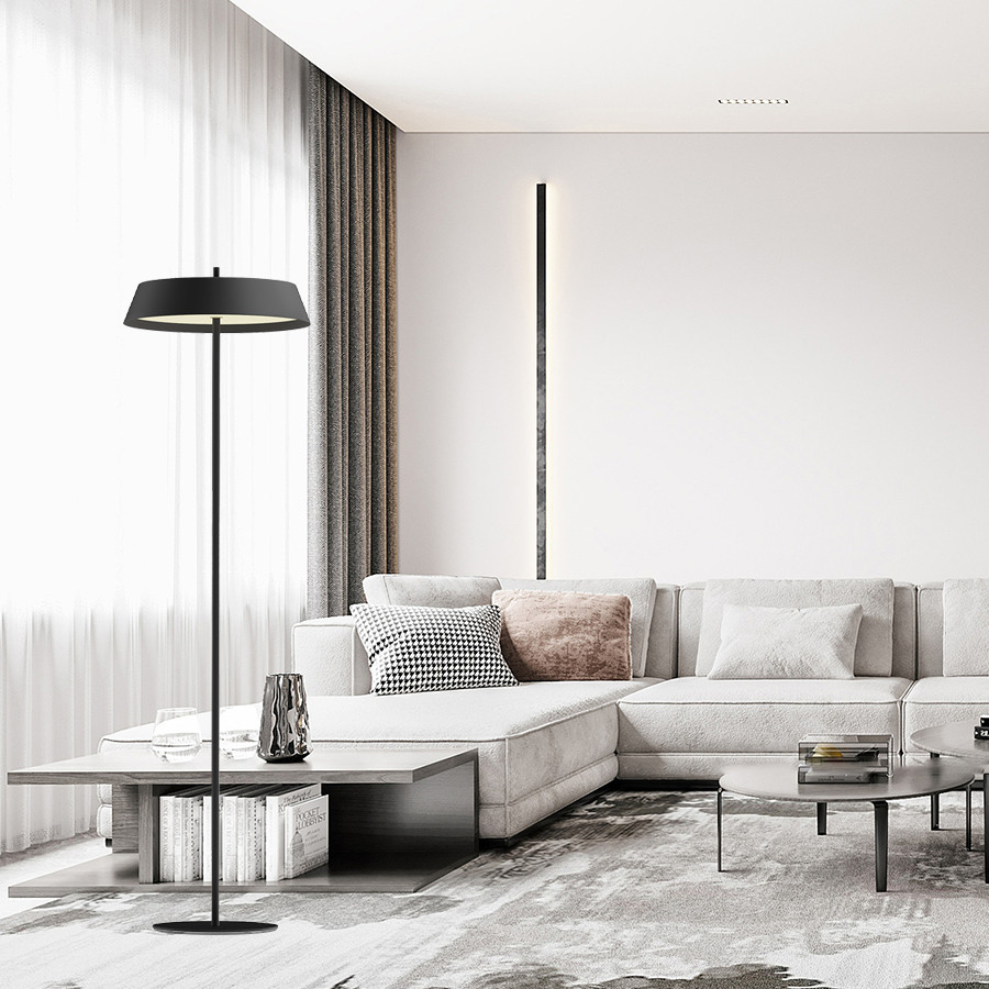 Podna lampa LED Grunwald MSL-604-1F Crna