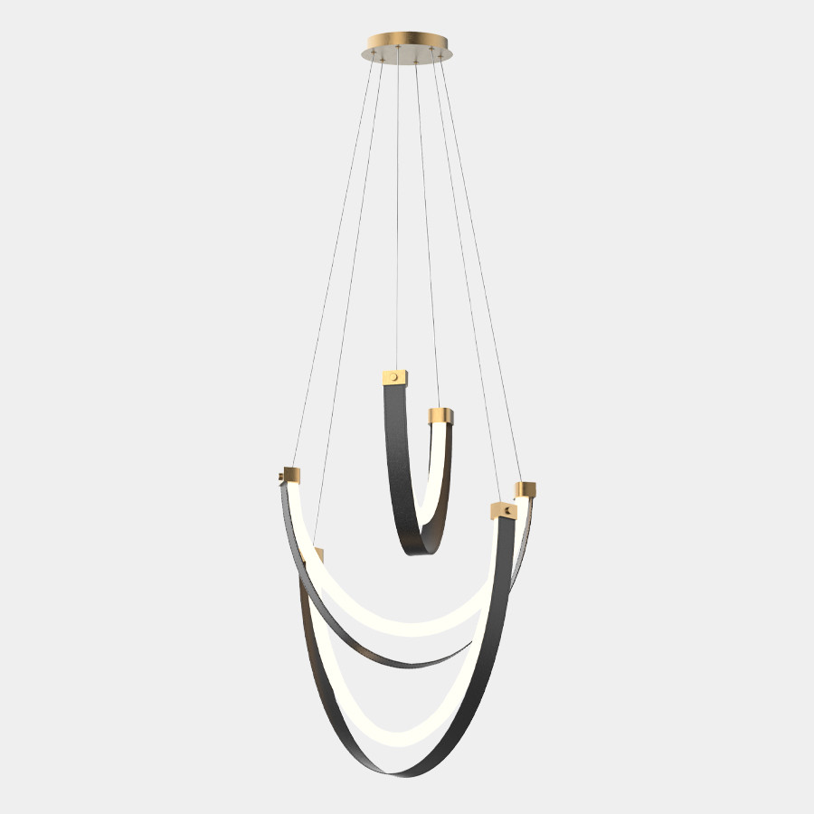 Luster LED Corleone MSL-3779-3 Crni