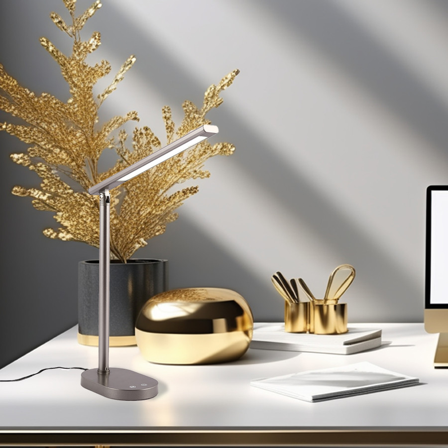 Stolna lampa LED Kyrsten ML-HT6904S 7W Siva