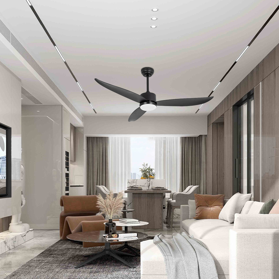 Luster LED sa ventilatorom Bratton ML-2066 crni