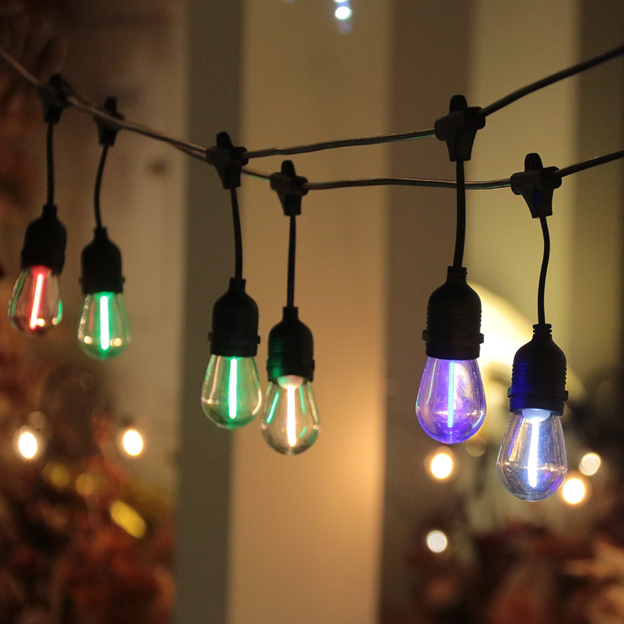 Rasvjetni lanac sa grlima 10M i sijalicama RGB