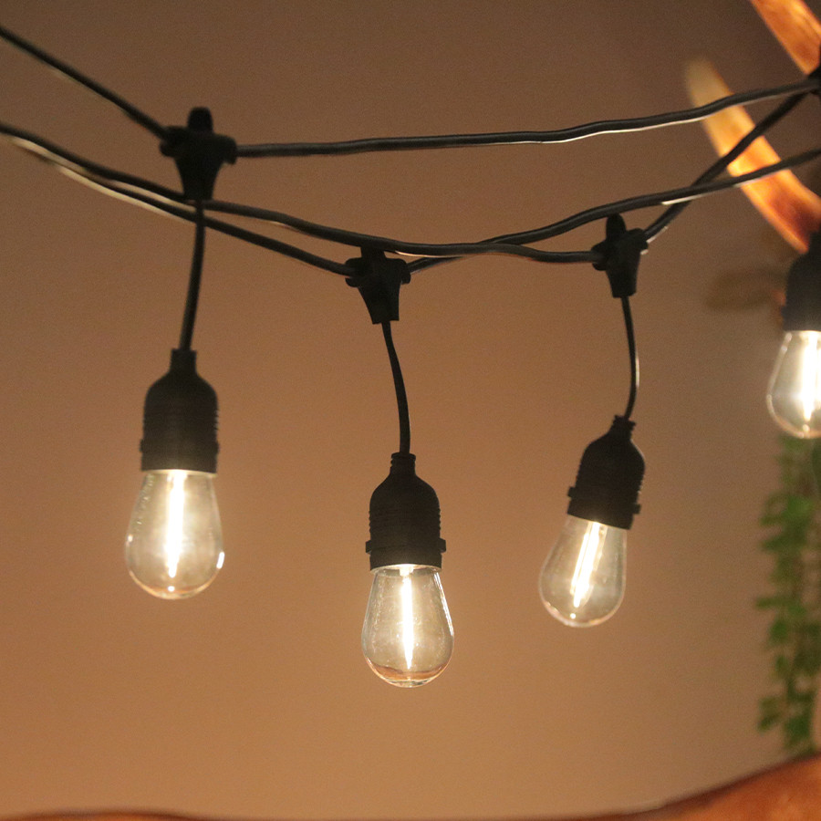 Rasvjetni lanac sa grlima 10M i sijalicama S14 filament