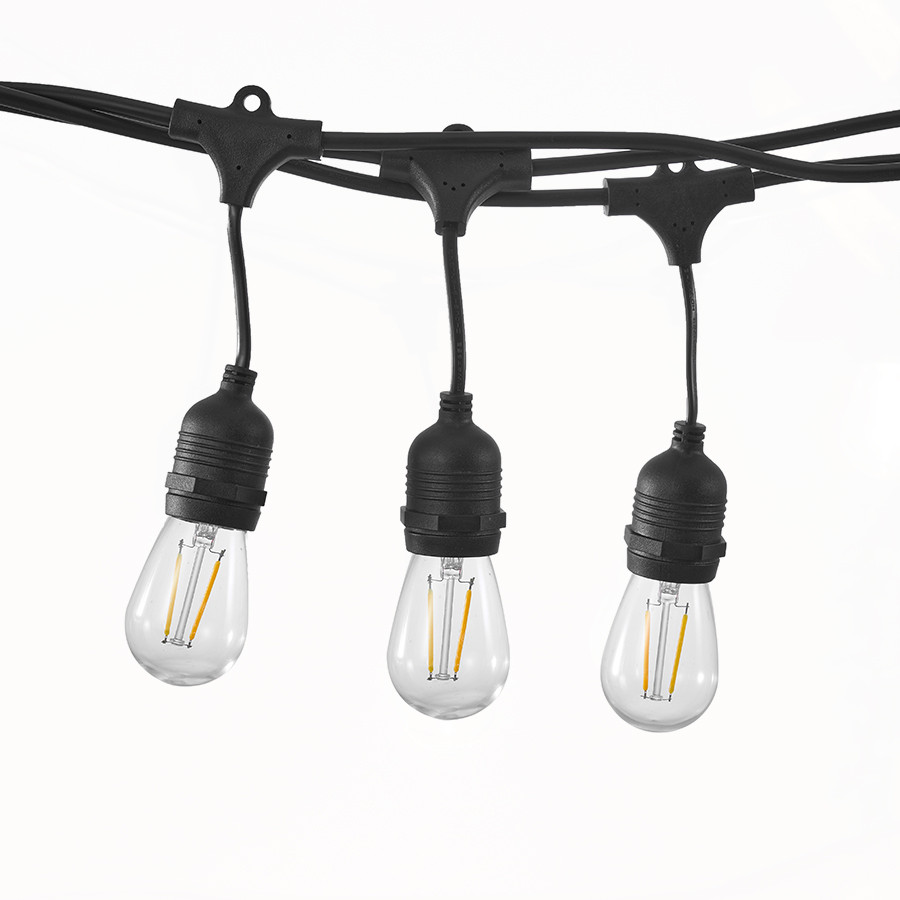 Rasvjetni lanac sa grlima 10M i sijalicama S14 filament