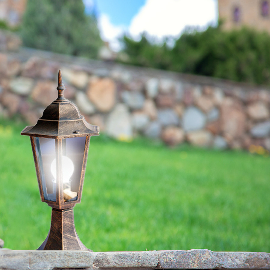 Vrtna lampa stubna 193-D staro zlato