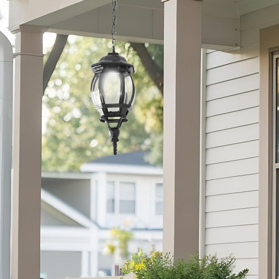 Vrtna lampa viseca 194-H crna