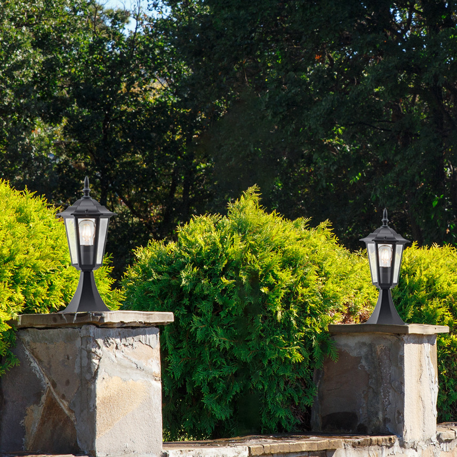 Vrtna lampa stubna Wolton ML-1003 crna