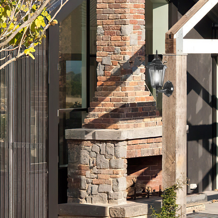 Vrtna lampa zidna 193-B crna