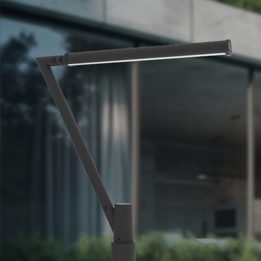 LED parkovska lampa Triangle ML-1004-1B 24W