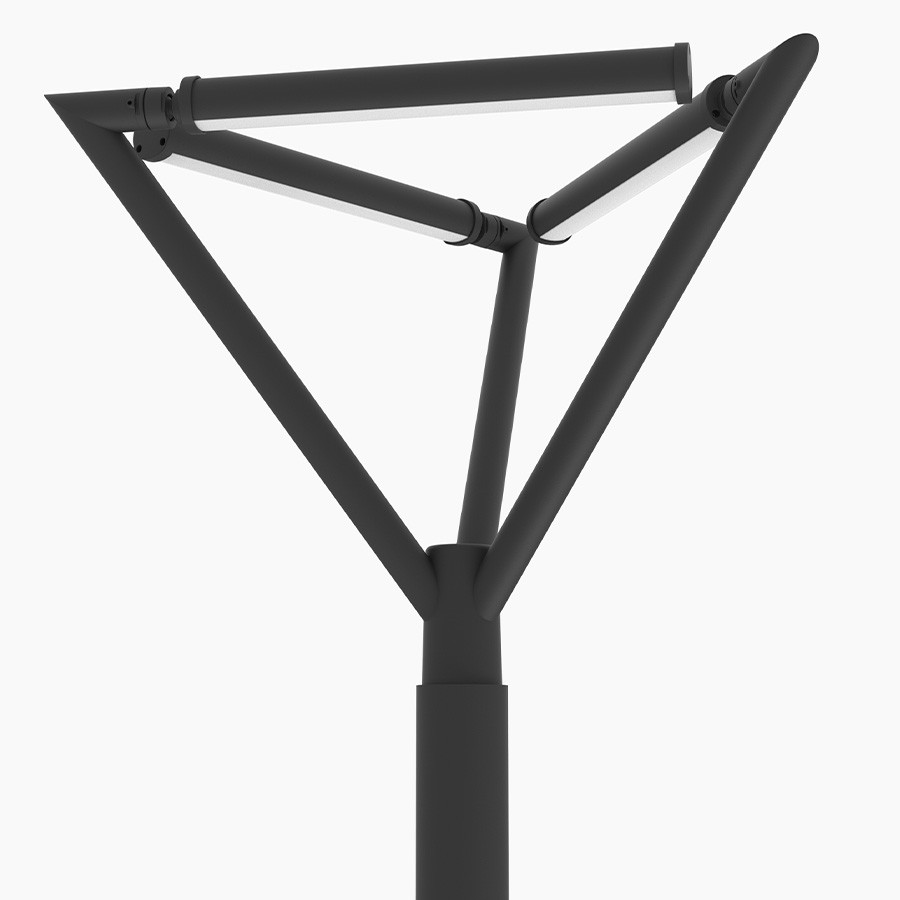 LED parkovska lampa Triangle ML-1004-3A 55W