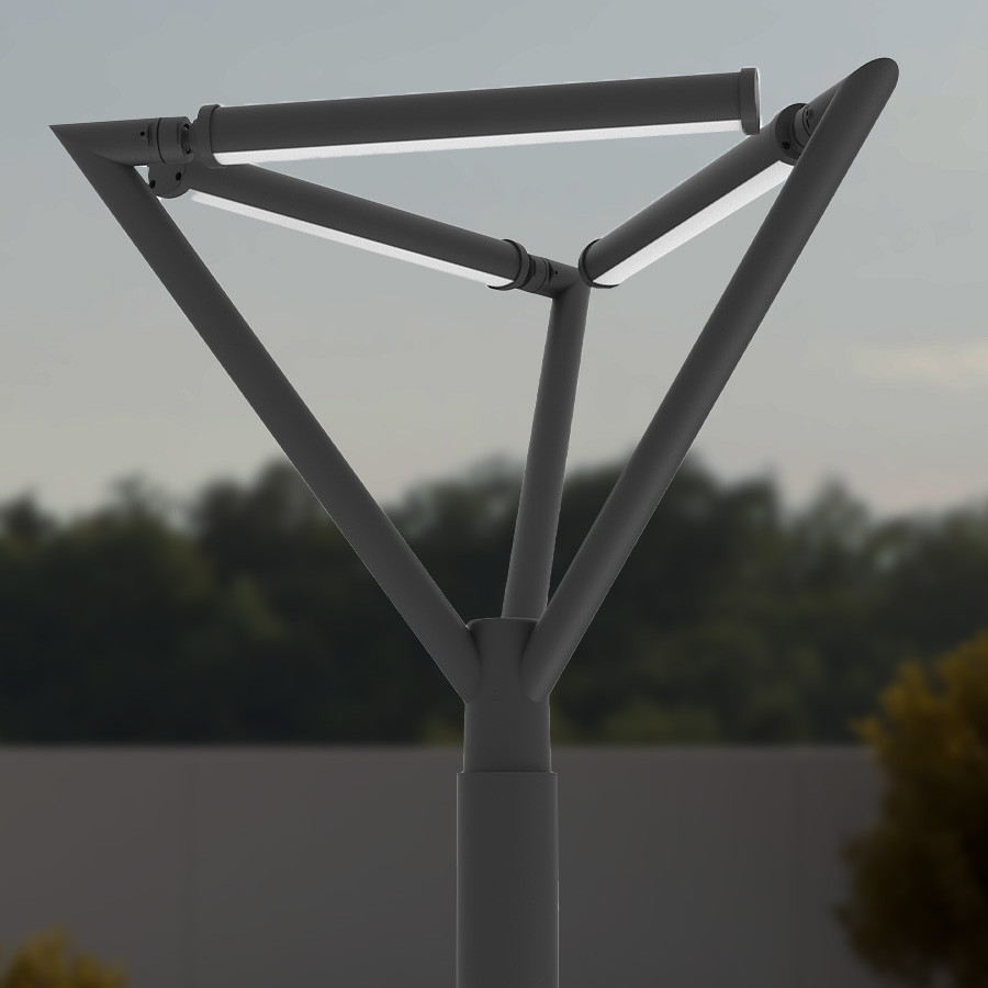 LED parkovska lampa Triangle ML-1004-3A 55W