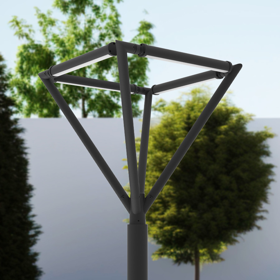 LED parkovska lampa Triangle ML-1004-4A 60W