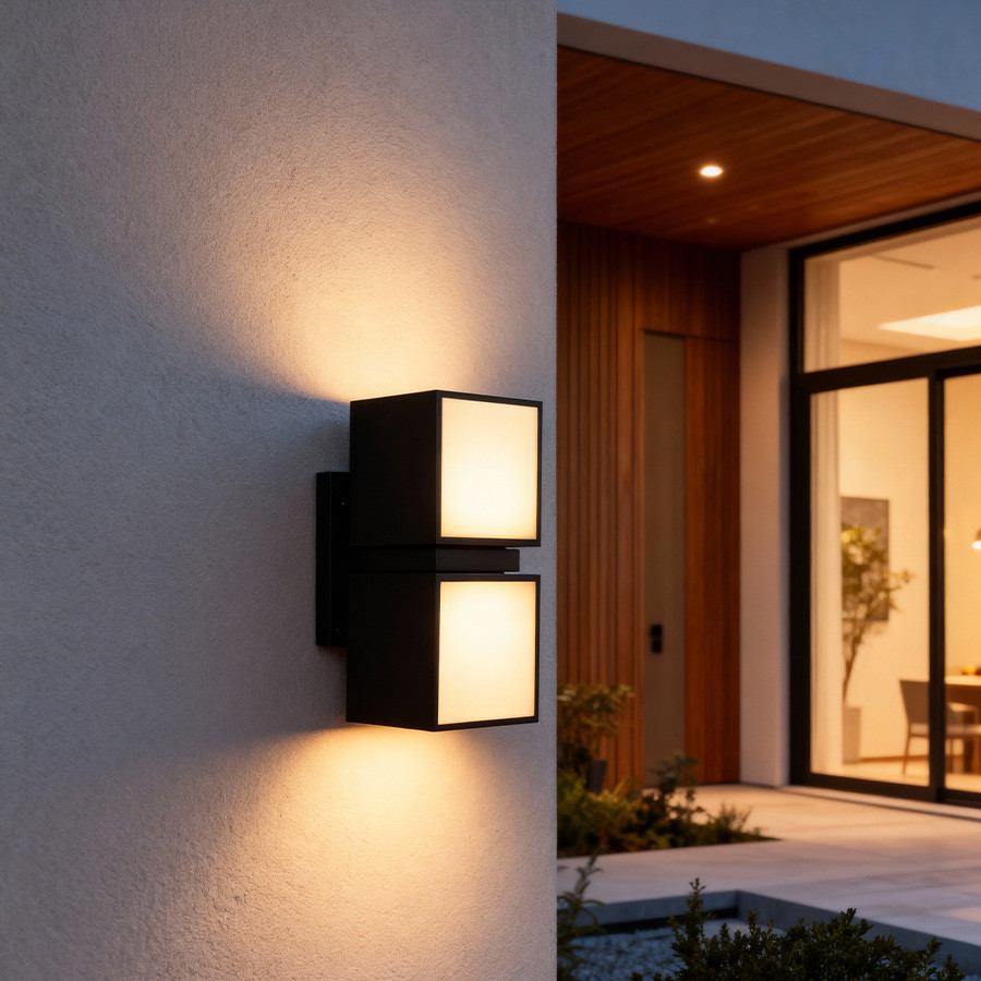 Vrtna lampa LED zidna Osbourne ML-121-2 Kvadratna