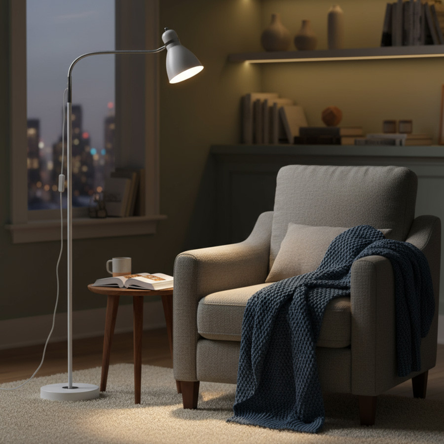 Podna lampa Tresor ML bijela