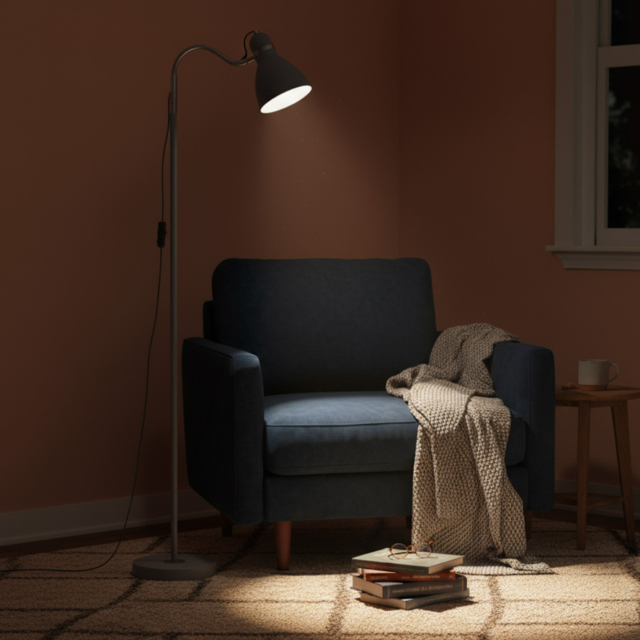 Podna lampa Tresor ML siva