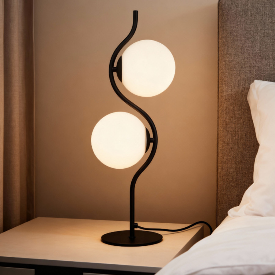 Stolna lampa Galloway ML-9342-2T Crna