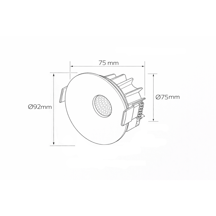 LED downlight Fobos ML-216 12W Bijeli