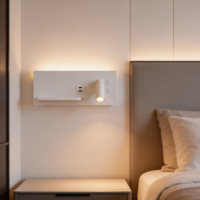 Zidna lampa LED Beckel ML-5825-3W+8W Lijeva Bijela