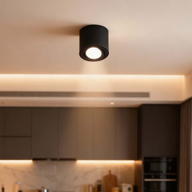 Downlight E-light nadgradni Matteo EL-2386-01 Crni