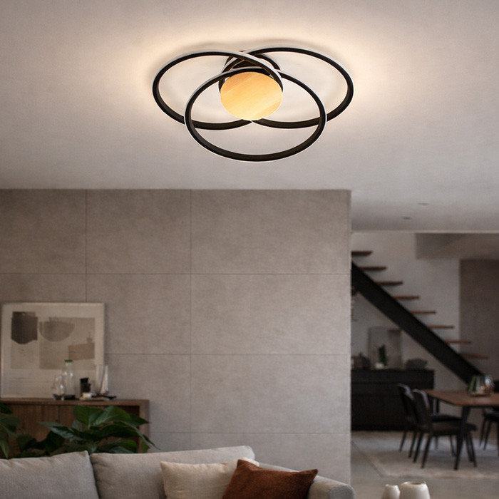 Luster LED E-light Flamengo ML-230811203-32W Crni