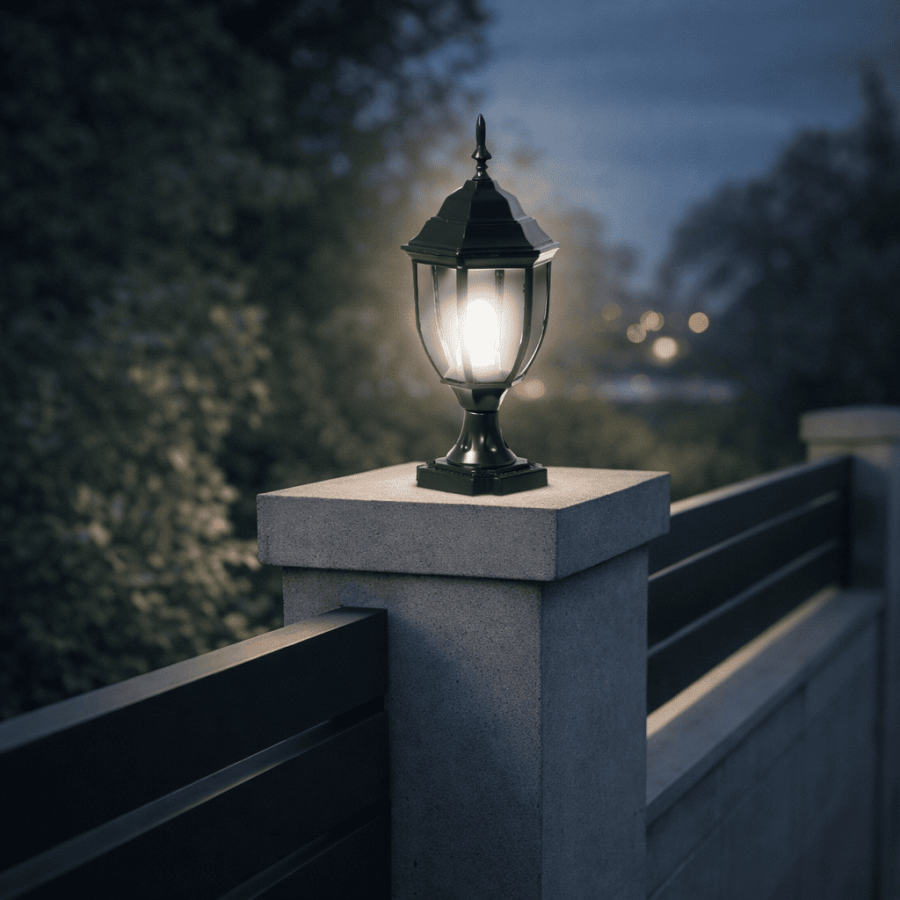 Vrtna lampa stubna Dagglas ML-NF-647-1S Crna