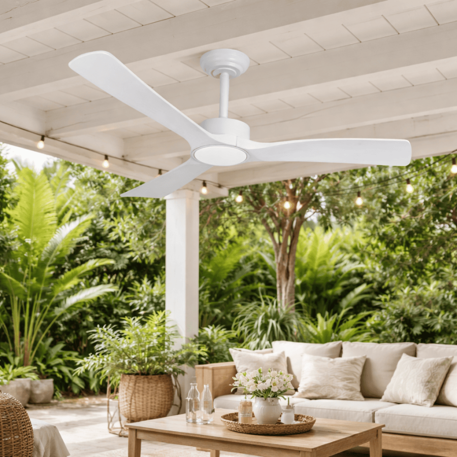 Luster LED sa ventilatorom Carassco ML-33029 bijeli