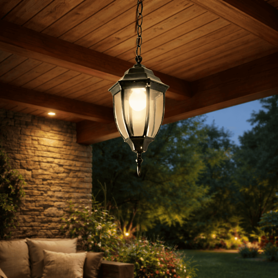 Vrtna lampa viseca Dagglas ML-NF-657-1P Crna