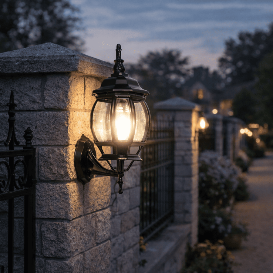 Vrtna lampa zidna Bristol ML-NF-608-1W Crna