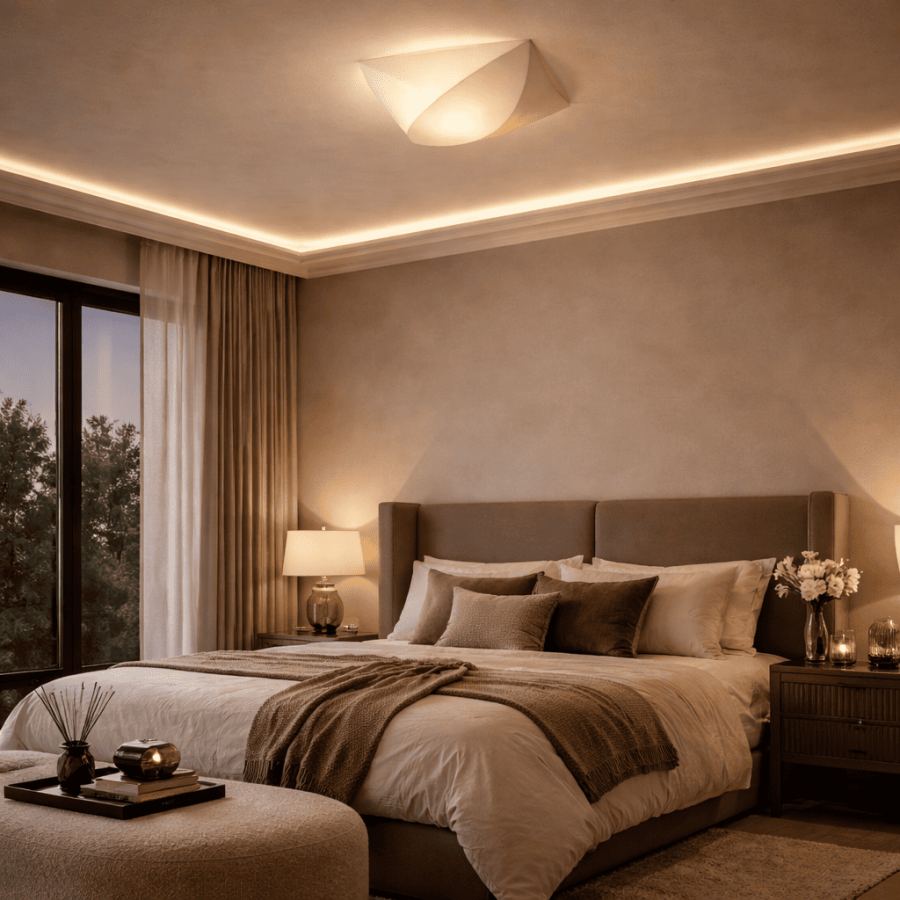Plafonjera Silk MSL25077-1A 400x400 bijela