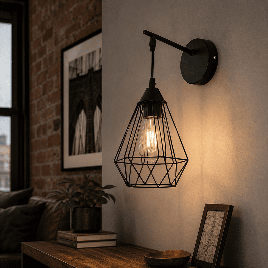 Zidna lampa E-light Fedra EL-74549-1W crna