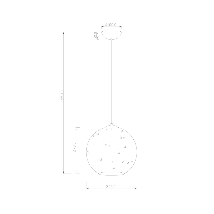 Visilica Adorna ML-2176PS srebrna