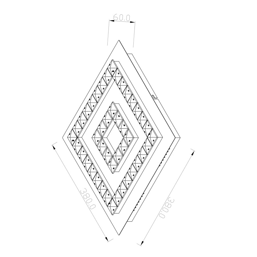 Plafonjera LED Atlanta ML-994C-1 24W kvadratna